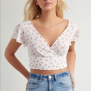 NWT Floral Crop Top